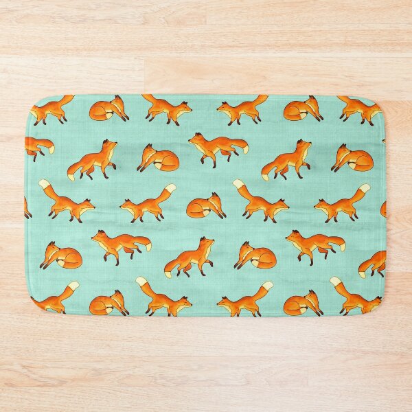 Item preview, Free Frolicking Foxes on Mint designed and sold by TigaTiga.