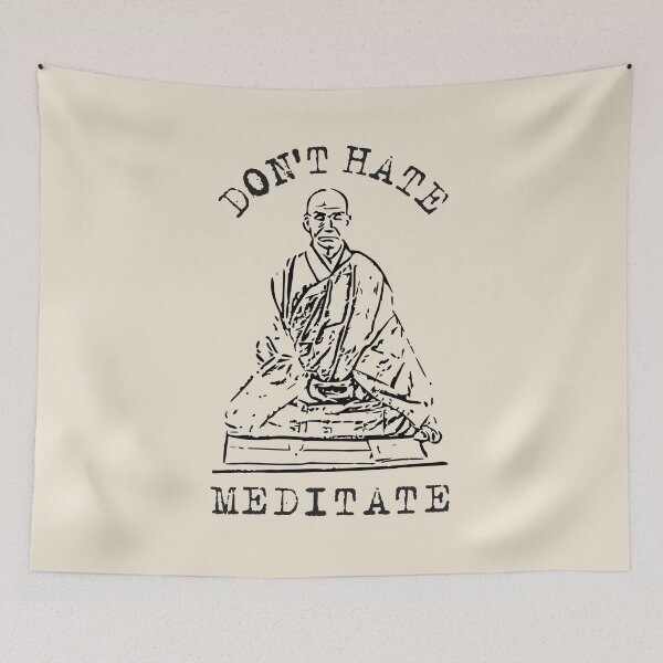 Item preview, Dont hate meditate designed and sold by OffbeetShirts.