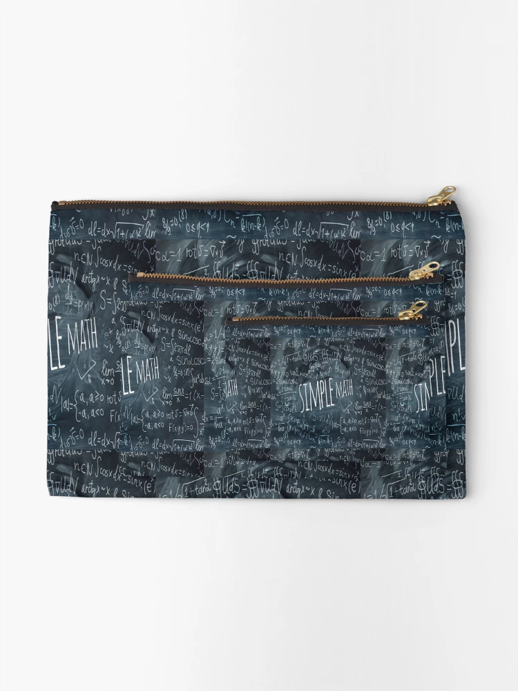 Thumbnail 2 of 4, Zipper Pouch, Simple Math School Learning designed and sold by MacCurious.