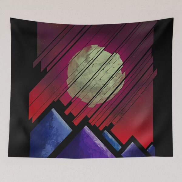 Item preview, Abstract Mountain and Moon designed and sold by dabones.