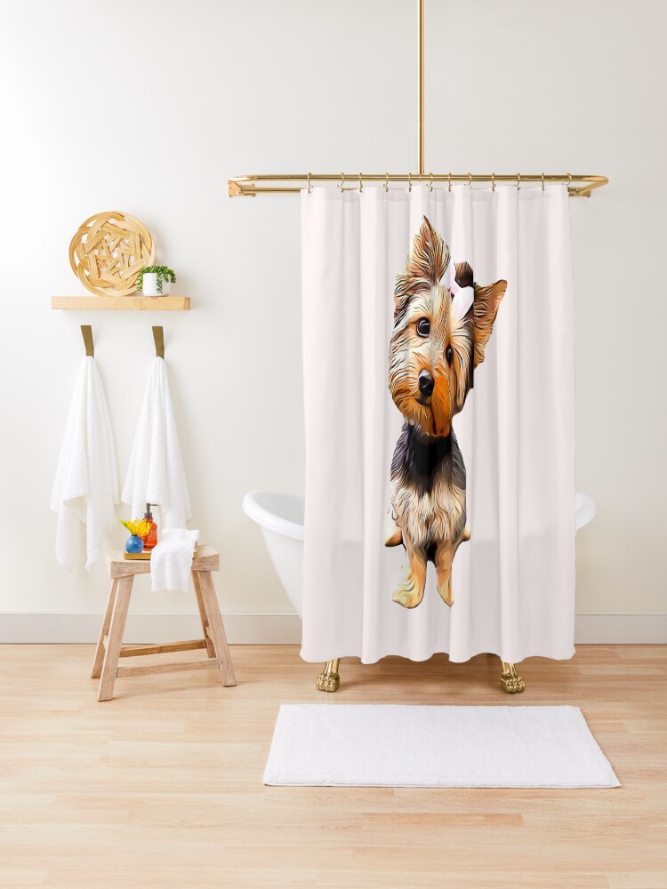 Yorkie Shower Curtain Yorkie Shower Curtain