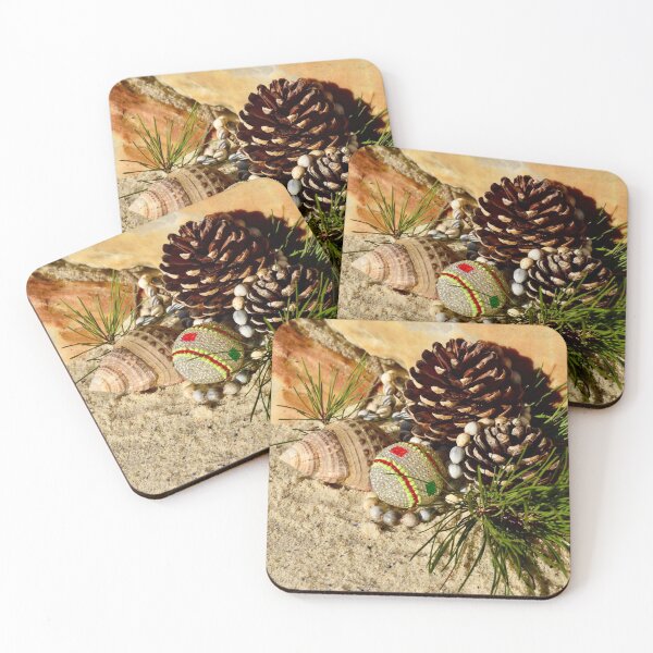 Item preview, Christmas on the Beach, Shell and Pine Cones in Africa designed and sold by SpiritGifts.