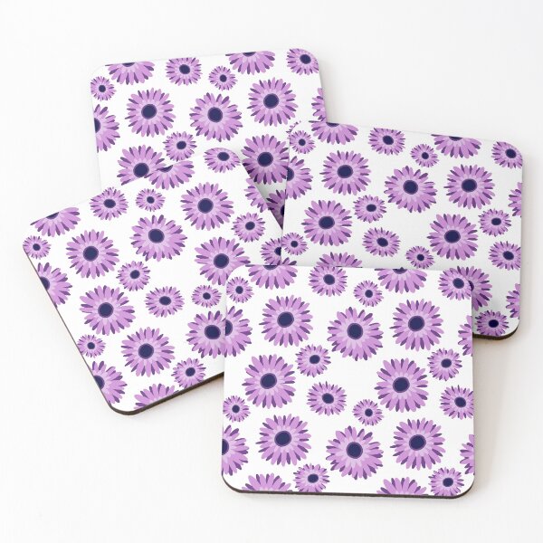 Item preview, Bright Purple Flowers Floral Pattern designed and sold by Harriet Linton.