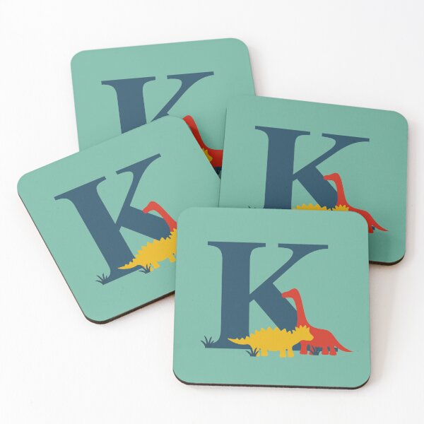 Artikelvorschau, Dinosaurier - Personalisierter K-Name, Initiale, Monogramm entworfen und verkauft von CocoandDaisy.