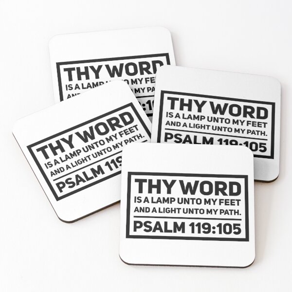 Item preview, Thy Word is a Lamp unto my Feet and a Light unto my Path, Psalm 119:105 designed and sold by bugtalk.