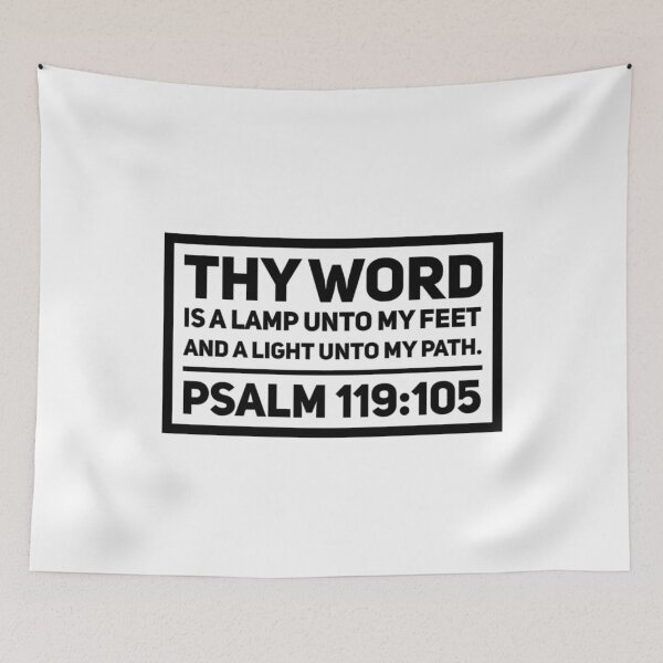 Item preview, Thy Word is a Lamp unto my Feet and a Light unto my Path, Psalm 119:105 designed and sold by bugtalk.