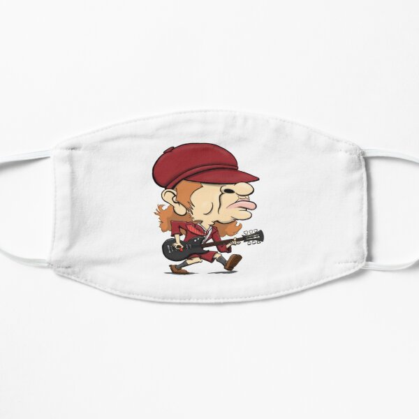Angus Young ACDC Mascarilla plana