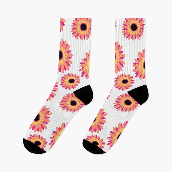 Item preview, Bright Orange Flowers Floral Pattern designed and sold by Harriet Linton.