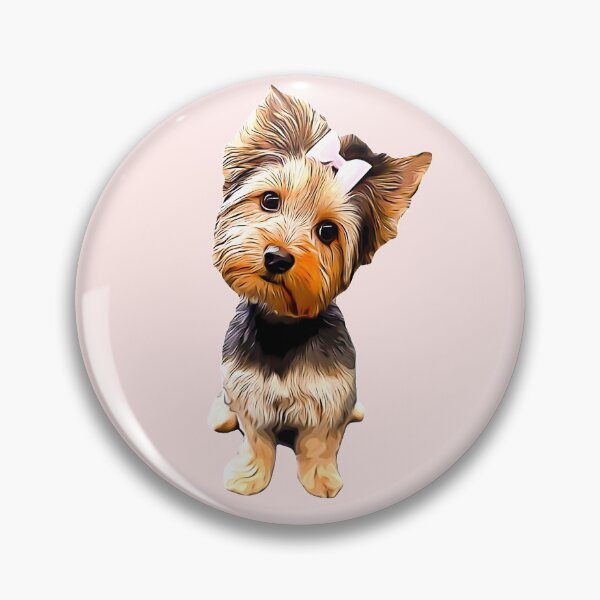 Item preview, Yorkshire Terrier Cute Yorkie with a bow! designed and sold by ElegantCat.