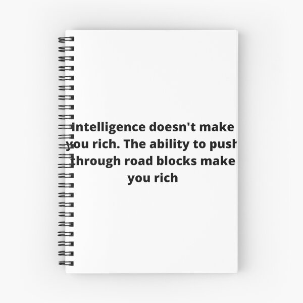 Item preview, Intelligence doesn't make you rich designed and sold by ahmedhaddad.