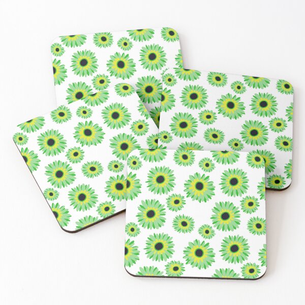 Item preview, Bright Green Flowers Floral Pattern designed and sold by Harriet Linton.