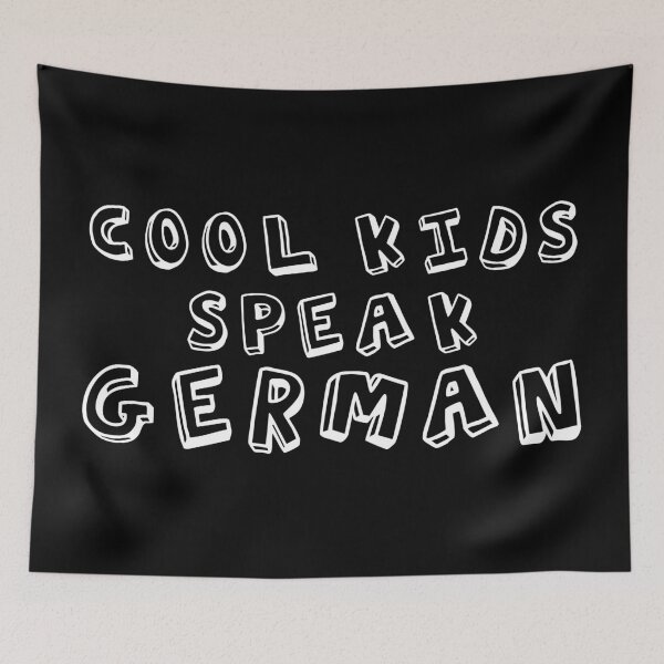 Item preview, COOL KIDS SPEAK GERMAN Language Quote  designed and sold by a-little-ink.