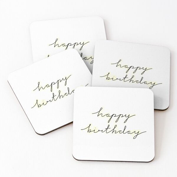 Item preview, Yellow Happy Birthday  designed and sold by -crafty-cat-.