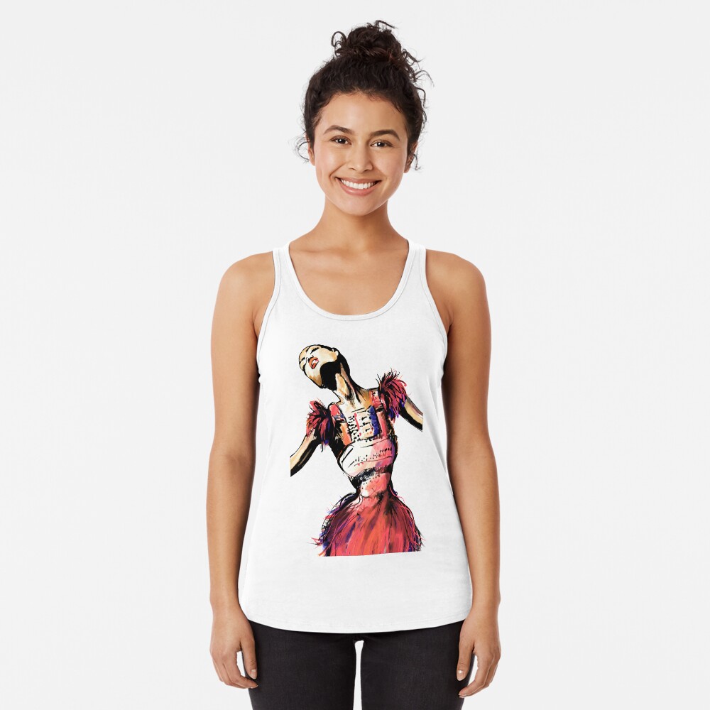 Vista previa del artículo con la obra «Camiseta con espalda nadadora», diseñado y vendido por CovoStudio.