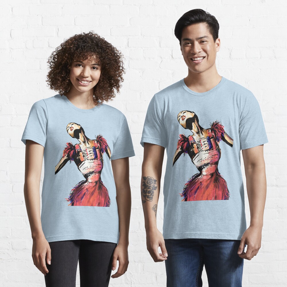 Vista previa del artículo con la obra «Camiseta esencial», diseñado y vendido por CovoStudio.