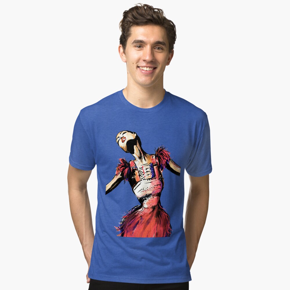 Vista previa del artículo con la obra «Camiseta de tejido mixto», diseñado y vendido por CovoStudio.