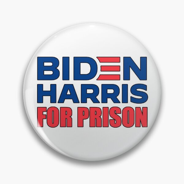 Item preview, Biden Harris For Prison - Anti Joe Biden (Black Outline) designed and sold by BattleMtnArmory.