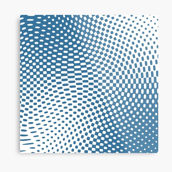 Blue twist Metal Print
