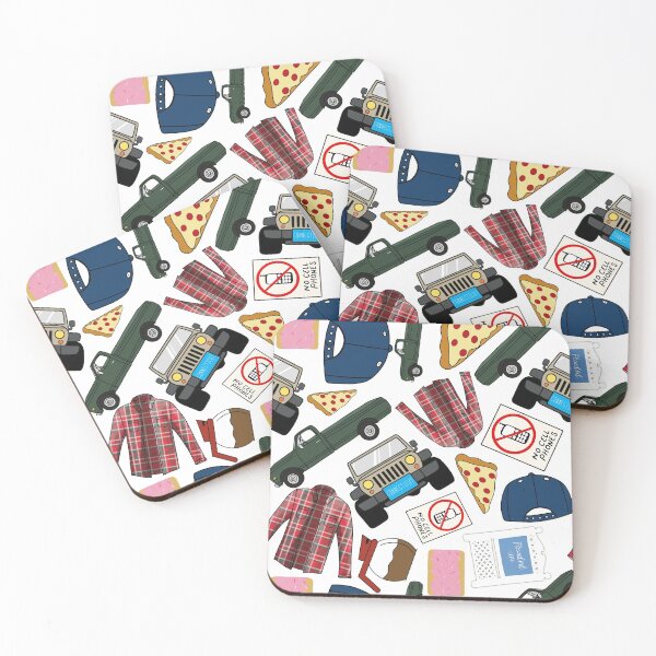 Item preview, Luke Lorelai Fan Pattern Icons All Over Print White Pack designed and sold by Sunny Collections.