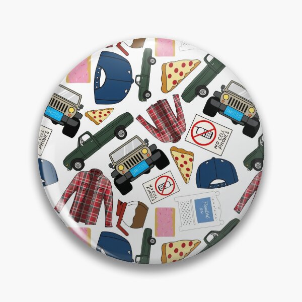 Item preview, Luke Lorelai Fan Pattern Icons All Over Print White Pack designed and sold by Sunny Collections.