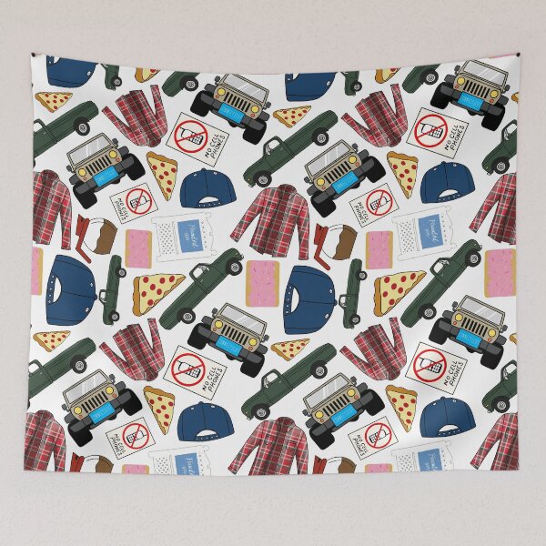 Item preview, Luke Lorelai Fan Pattern Icons All Over Print White Pack designed and sold by Sunny Collections.