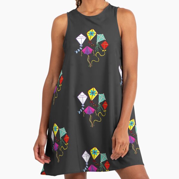 Gorgeous Colorful Flying Kites" A-Line Dress for Sale by NUKMARKUS |  Redbubble