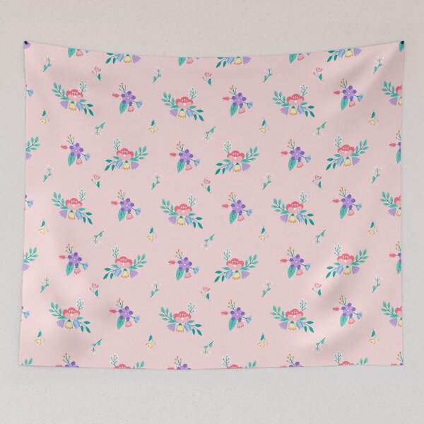 Item preview, Patrón floral - rosa designed and sold by Domska.