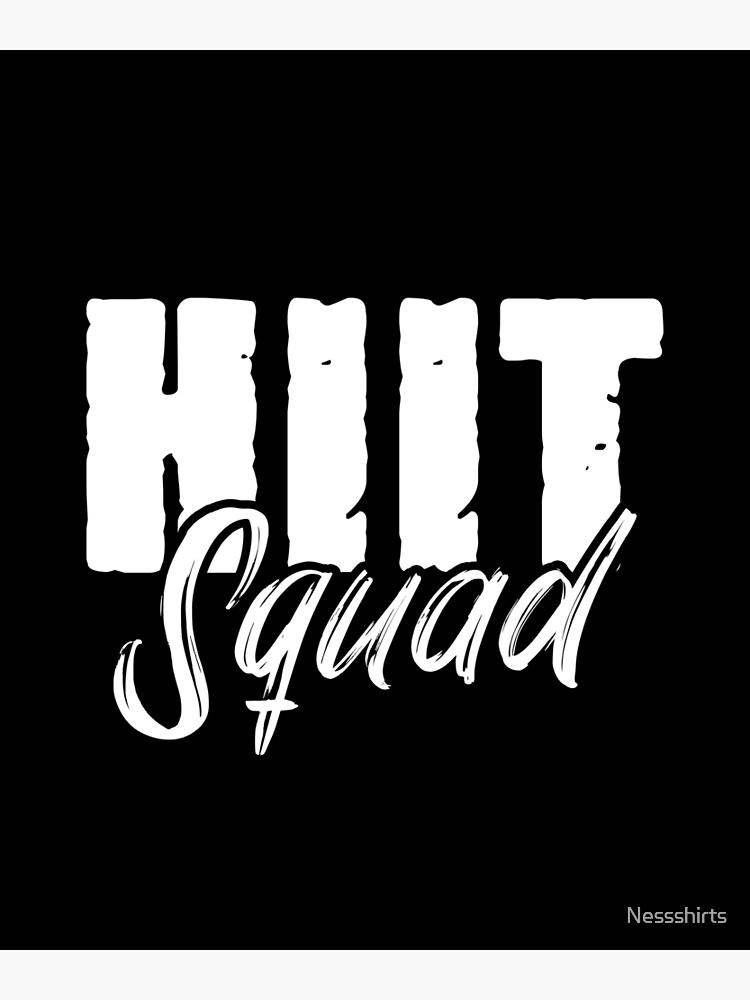 Squat HIIT Fitness Gifts for Women Poster for Sale by Nessshirts