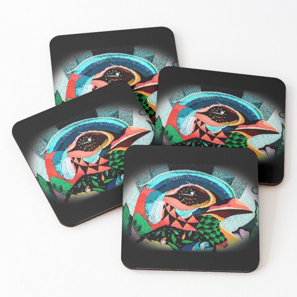 Item preview, Beautiful Vivid Bird Image Photo Black Background designed and sold by LuckyKermit.