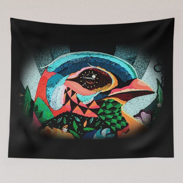 Item preview, Beautiful Vivid Bird Image Photo Black Background designed and sold by LuckyKermit.
