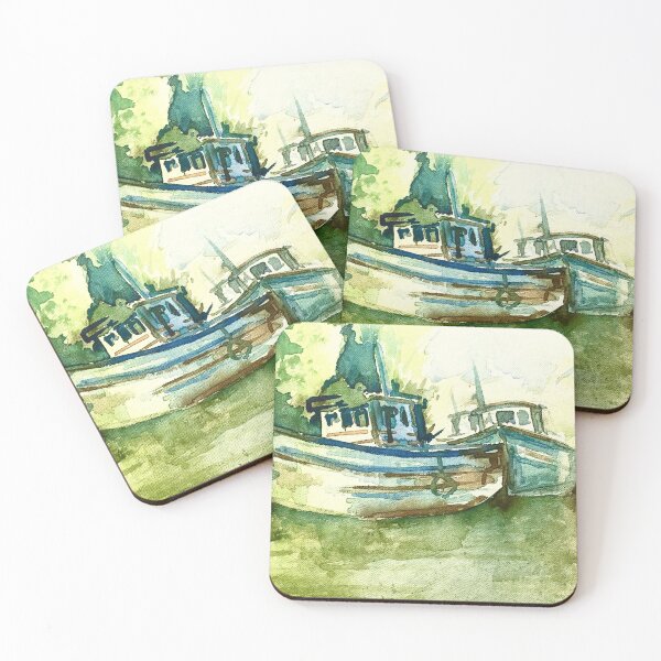 Item preview, Fishing Boats of Goa India designed and sold by TheJoeyStudio.