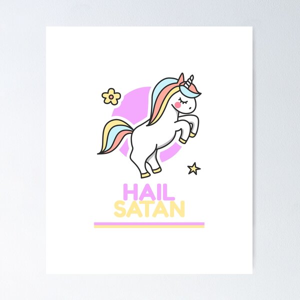 Item preview, Unicornio satánico cursi designed and sold by artpirate.
