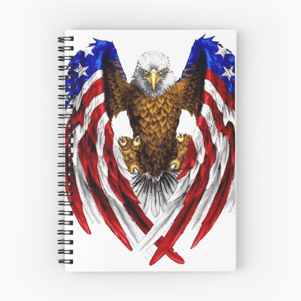 Item preview, Symbolic white-headed eagle holding the flag of America designed and sold by 42youbest.