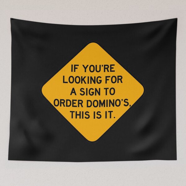 Item preview, Here's a Sign to Order Domino's designed and sold by Bododobird.