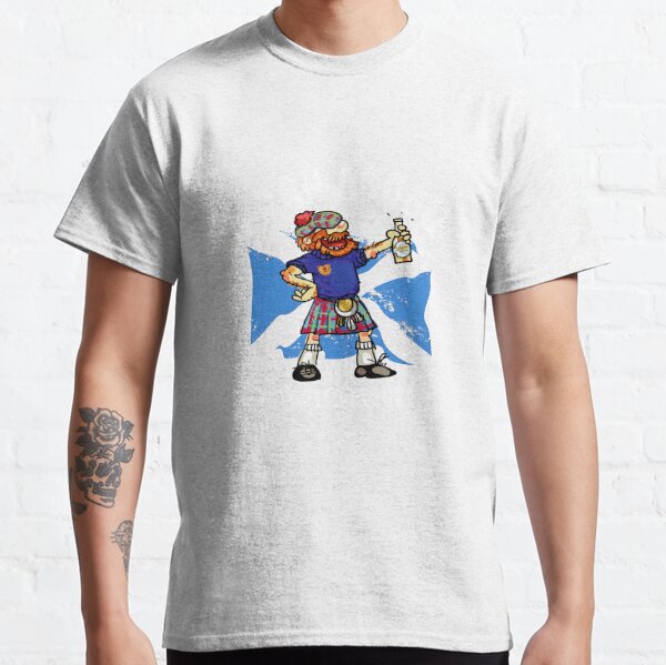 Retro Scotland Soccer Jersey Crest Tartan Army Sco T-Shirt