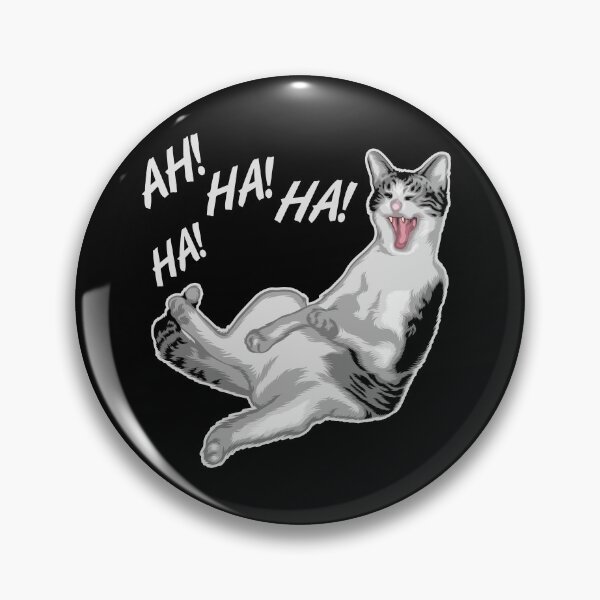 Item preview, Laughing Cat Meme designed and sold by FinestMeme.