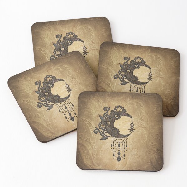 Item preview, Elegant steampunk moon with gears designed and sold by nicky2342.