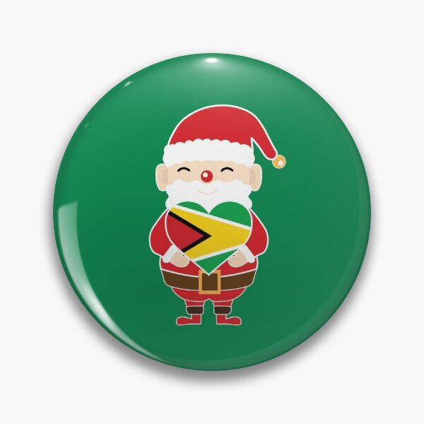 Item preview, Love Guyana Christmas sant claus flag designs  designed and sold by dwiangga.