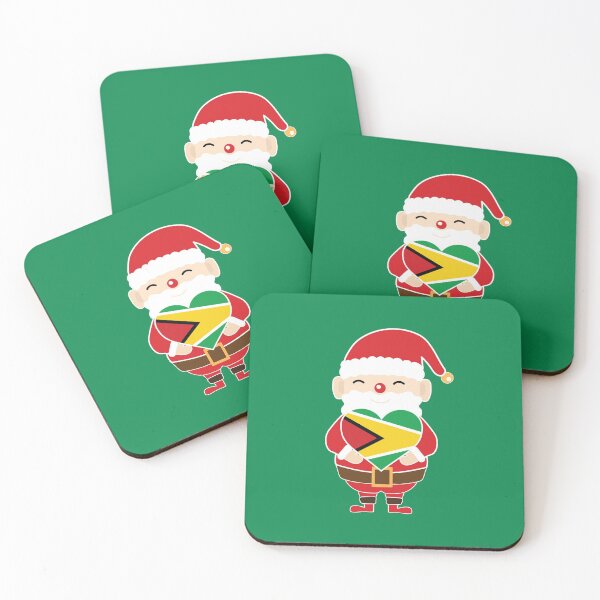 Item preview, Love Guyana Christmas sant claus flag designs  designed and sold by dwiangga.