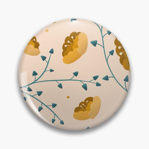 Item preview, Yellow peony and spiky floral  designed and sold by truffleivy.