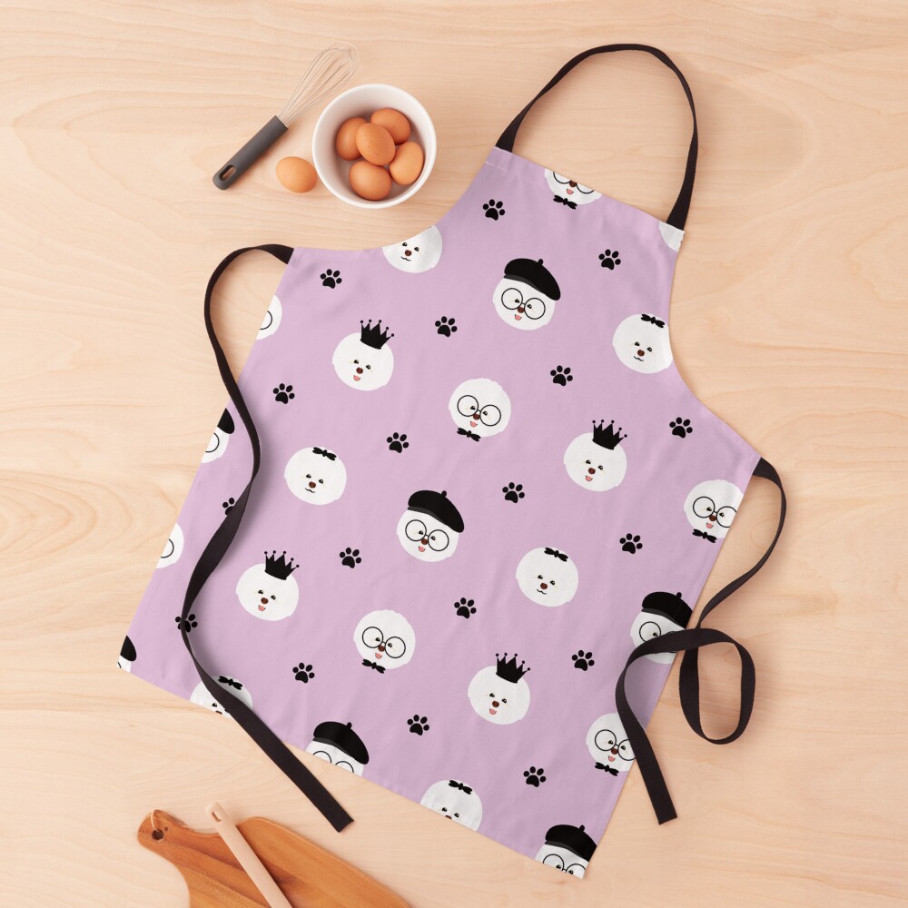 Fashion Bichon Frise Head Apron