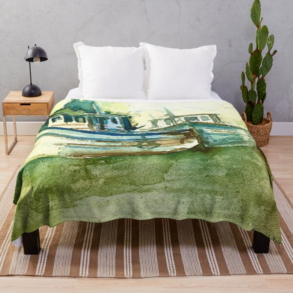 Item preview, Fishing Boats of Goa India designed and sold by TheJoeyStudio.