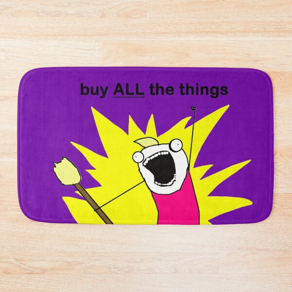 Item preview, Buy ALL the Things Meme Image In Purple designed and sold by LuckyKermit.