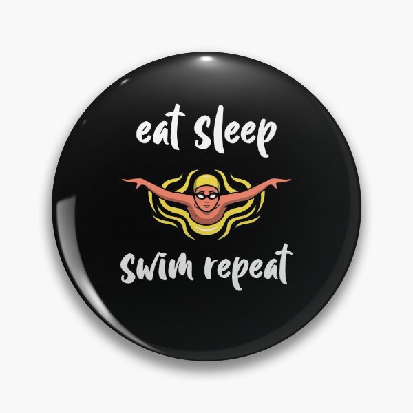 Item preview, Eat Sleep Swim Repeat designed and sold by vibrantyy.