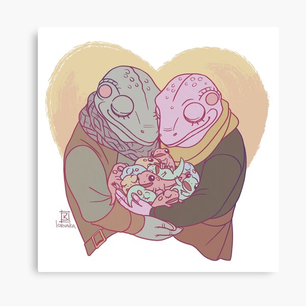 Happily Frog Ever After Canvas Print