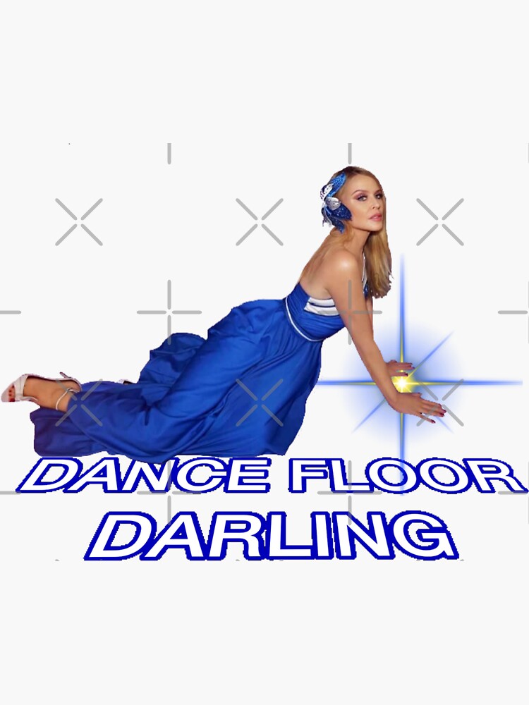 "Kylie Minogue Disco Dancefloor Darling" Sticker by alltallshade