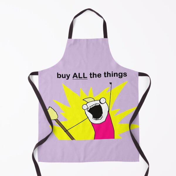 Item preview, Buy ALL the Things Meme Image In Light Purple designed and sold by LuckyKermit.