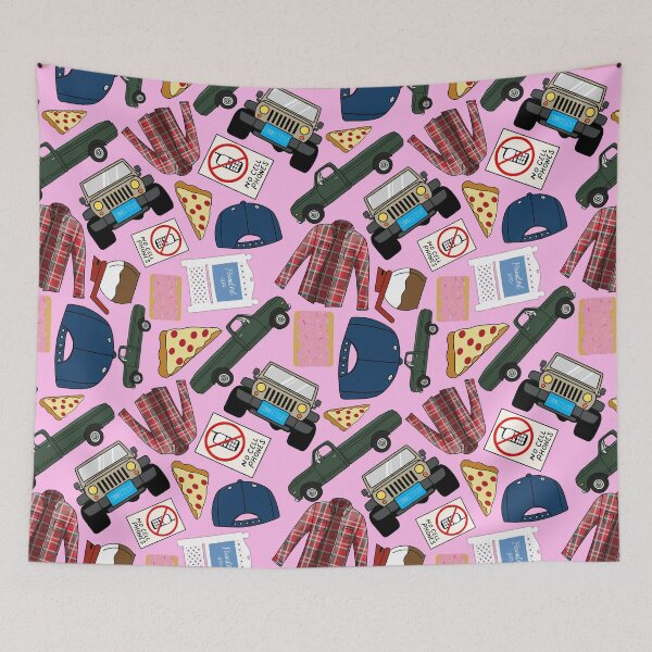 Item preview, Luke Lorelai Fan Pattern Icons All Over Print Pink Pack designed and sold by Sunny Collections.