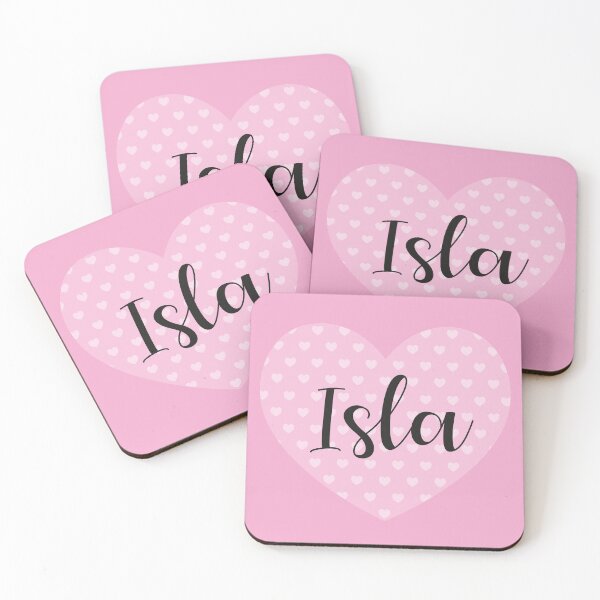 Item preview, ♥ Isla ♥ pink polka dot heart pattern - pretty, cute and girlie  designed and sold by Bertie-Bu.