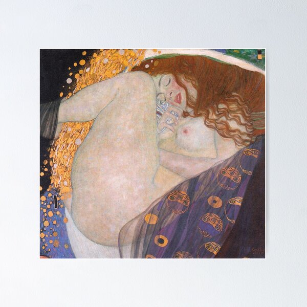 Aperçu de l'œuvre Gustav Klimt - Danaë (1908) créée et vendue par HistoryRestored.